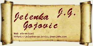 Jelenka Gojović vizit kartica